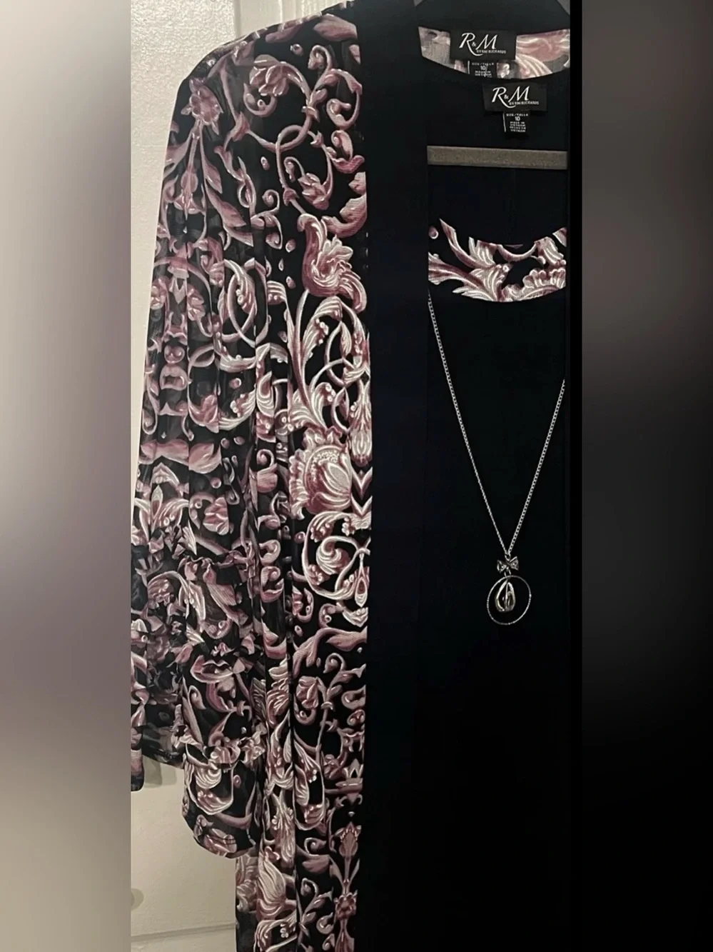 R & M Richards Women’s 2 Piece Dress & Jacket In Floral Print Size 10 Brand New!